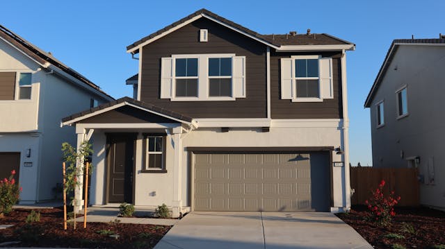 the exterior of a suburban home